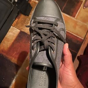 Brand new Gucci shoes size 9-10. Cost 875.00. Never worn, tried them on only.